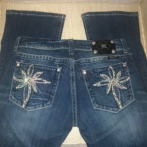 UNIQUE Miss Me Boot Cut Jeans